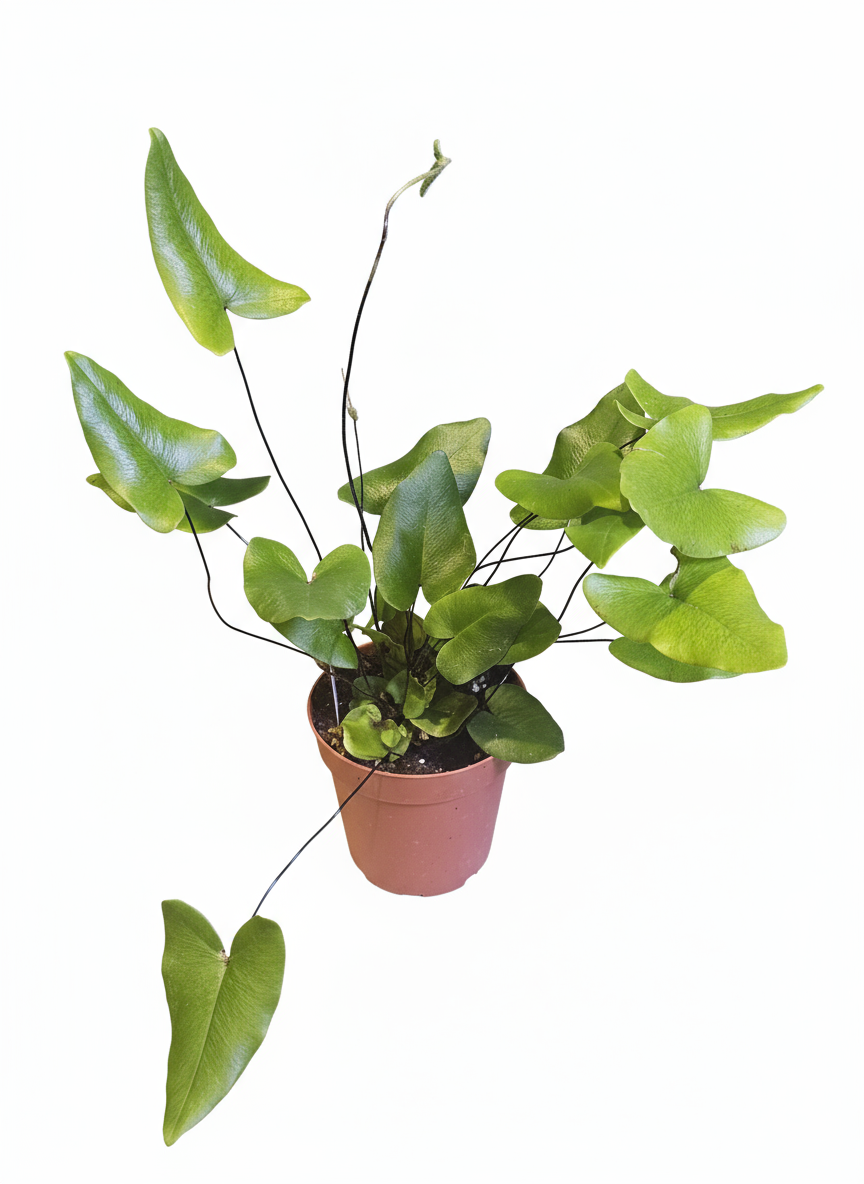Cleaned plant photo with white background